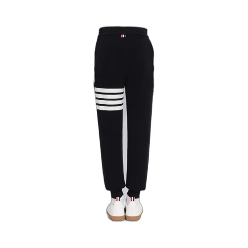 Waffle-Knit Cashmere Track Pants