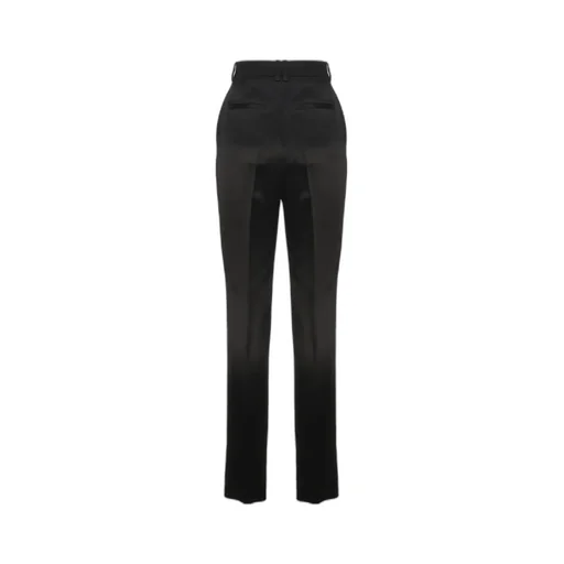 Saint Laurent High-Rise Pleated Trousers