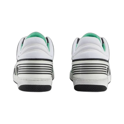 Gucci Basket Round Toe Lace-Up Sneakers