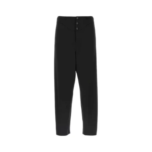 Saint Laurent Button Detailed Straight Leg Pants