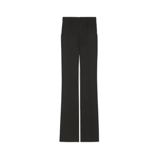 Saint Laurent High Waist Straight Leg Trousers