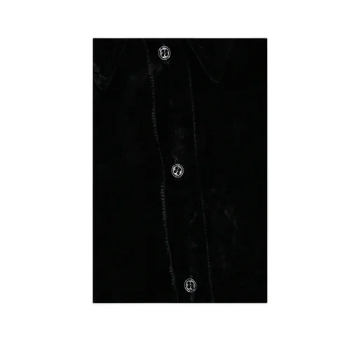 Crushed Silk-Velvet Shirt