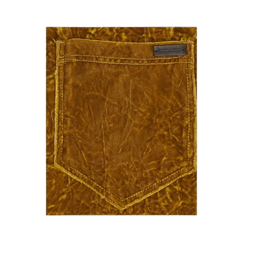Saint Laurent Velvet Straight Leg Trousers