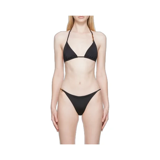 Greek Key-Embellished Bikini Top