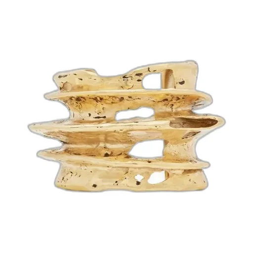 Tornado Crater Cuff Bracelet In Metal