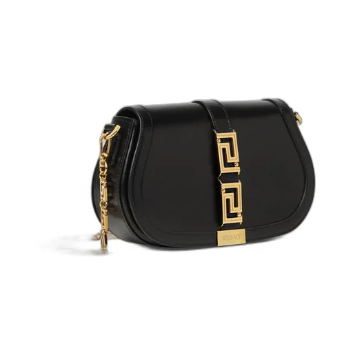 Versace Greca Fold-Over Crossbody Bag