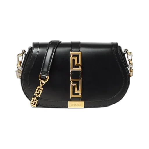 Versace Greca Fold-Over Crossbody Bag