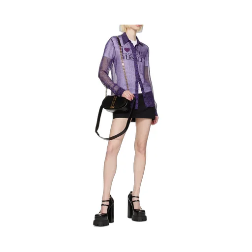 Versace Greca Fold-Over Crossbody Bag