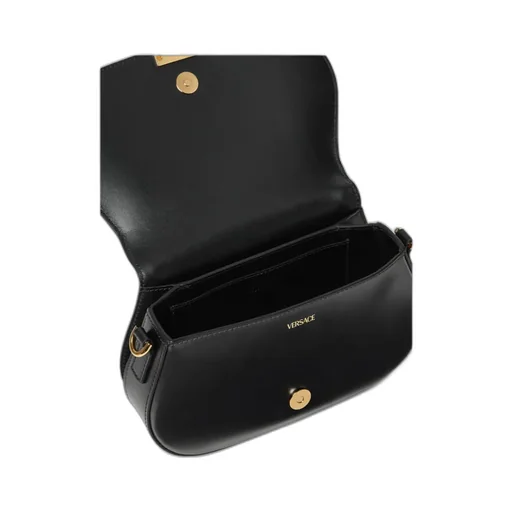 Versace Greca Fold-Over Crossbody Bag