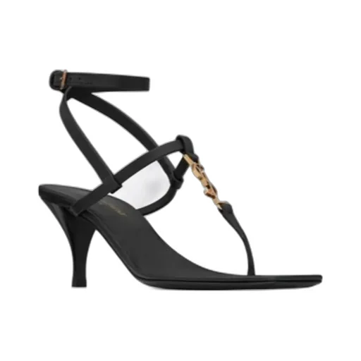 Saint Laurent Cassandre Open Toe Sandals