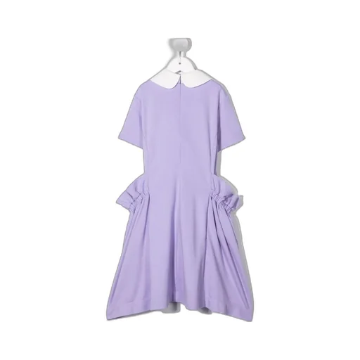 Logo-Print Ruffle-Detail Dress