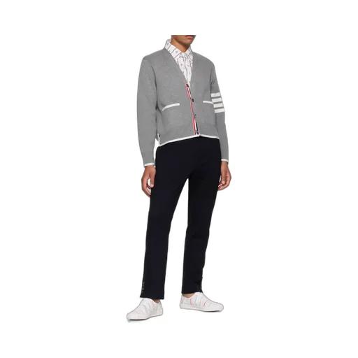 Thom Browne 4-Bar Striped Buttoned Cardigan