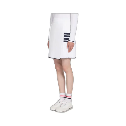 Thom Browne 4-Bar High Waist Pleated Skirt