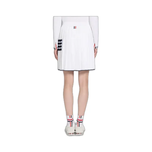 Thom Browne 4-Bar High Waist Pleated Skirt