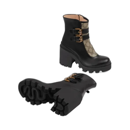 Gg Supreme Buckle Ankle Boots