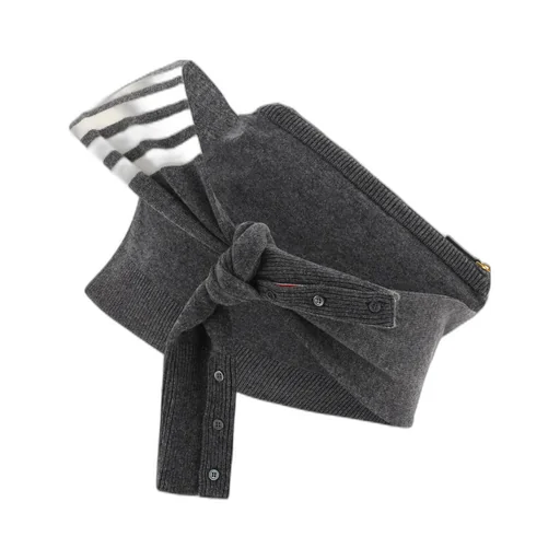 Thom Browne 4-Bar Striped Zipped Crossbody Bag