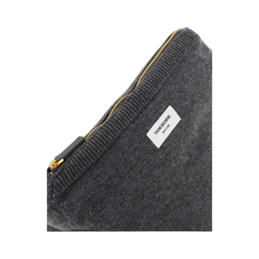 Thom Browne 4-Bar Striped Zipped Crossbody Bag