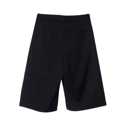 Logo-Embossed Wool Shorts