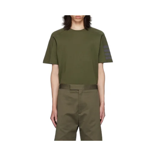 Thom Browne 4-Bar Stripe Crewneck T-Shirt