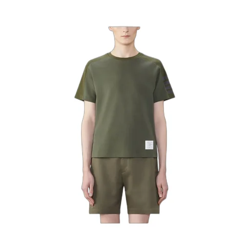 Thom Browne 4-Bar Stripe Crewneck T-Shirt