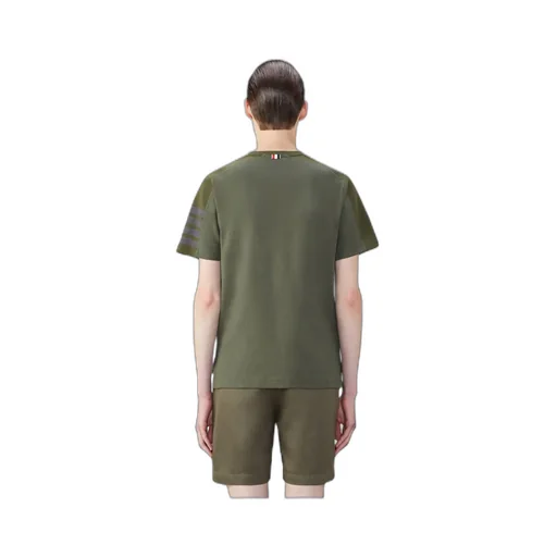 Thom Browne 4-Bar Stripe Crewneck T-Shirt