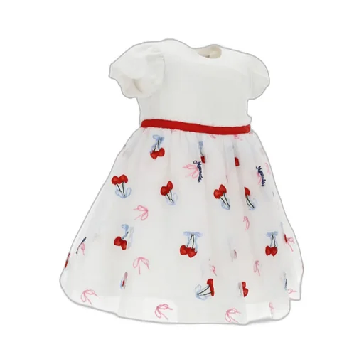 Cherry-Print Short-Sleeve Dress