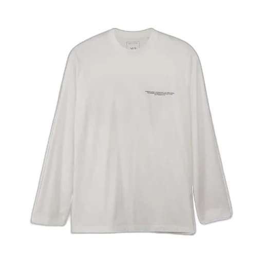 Y-3 Logo Printed Long Sleeved T-Shirt