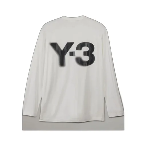 Y-3 Logo Printed Long Sleeved T-Shirt