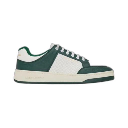 Saint Laurent Sl/61 Round Toe Low-Top Sneakers