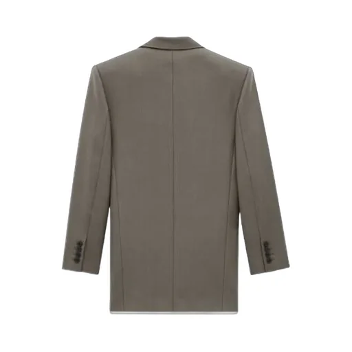 Saint Laurent Double-Breasted Oversized Jacket