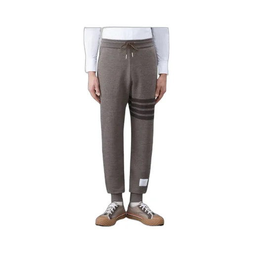 Thom Browne Four Bar Drawstring Joggers