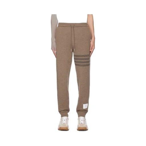 Thom Browne Four Bar Drawstring Joggers