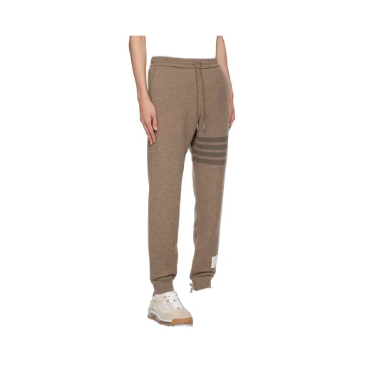 Thom Browne Four Bar Drawstring Joggers