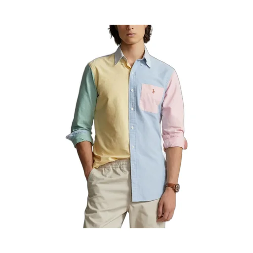 Polo Ralph Lauren Oxford Colour-Block Long-Sleeved Shirt