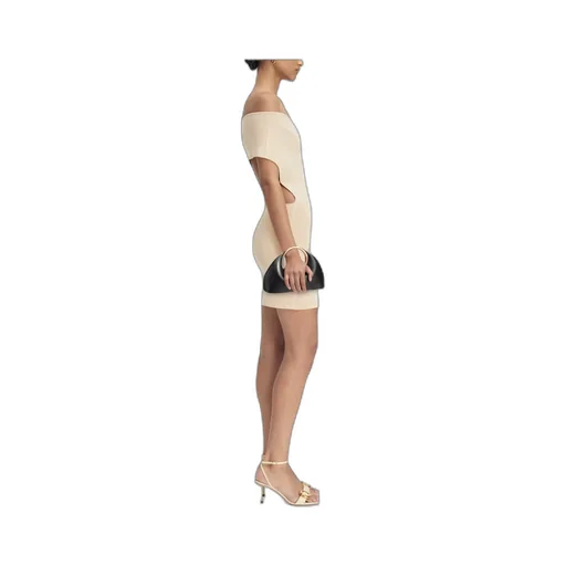 Jacquemus La Robe Cubista Off-Shoulder Dress