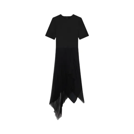 Givenchy Asymmetrical Short-Sleeved Dress
