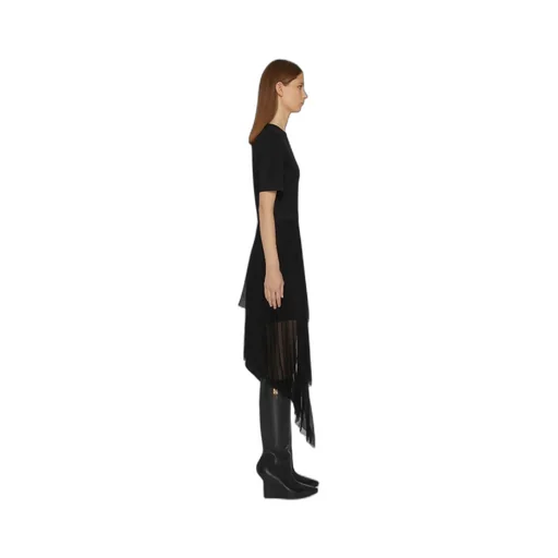Givenchy Asymmetrical Short-Sleeved Dress