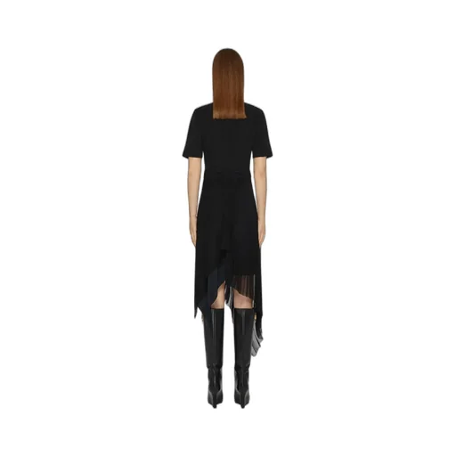 Givenchy Asymmetrical Short-Sleeved Dress