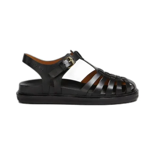 Marni Fisherman Ankle-Buckle Sandals
