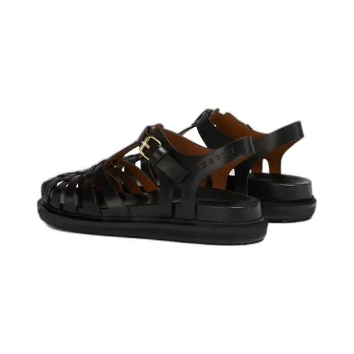 Marni Fisherman Ankle-Buckle Sandals
