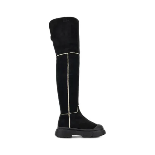 Hogan Fur Detailed Boots