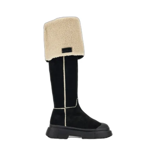 Hogan Fur Detailed Boots