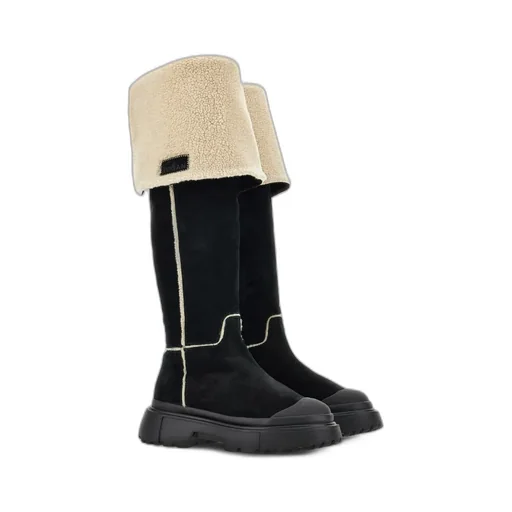 Hogan Fur Detailed Boots