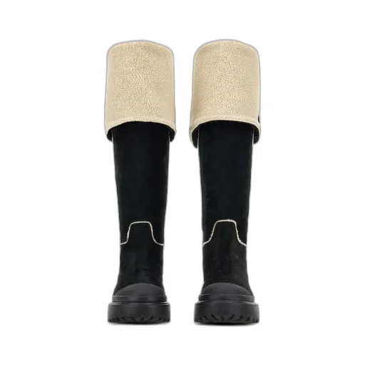 Hogan Fur Detailed Boots