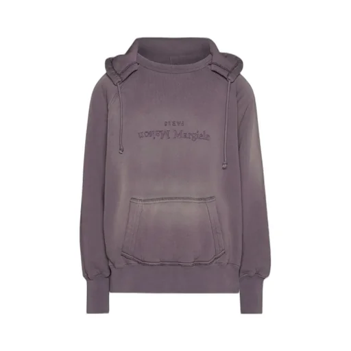 Maison Margiela Logo Detailed Drawstring Hoodie
