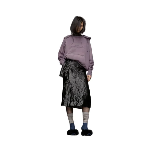 Maison Margiela Logo Detailed Drawstring Hoodie