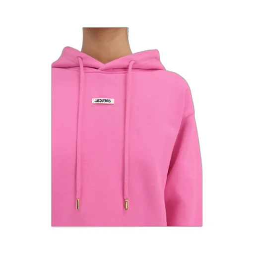 Jacquemus Logo Patch Drawstring Hoodie
