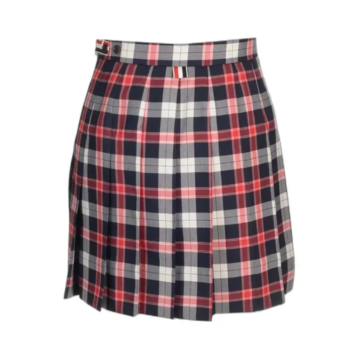 Thom Browne Checkered Pleated Mini Skirt