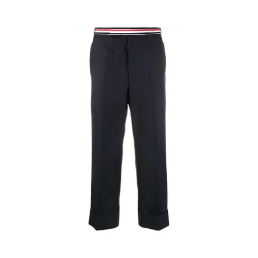 Thom Browne Striped Band Cropped Trousers