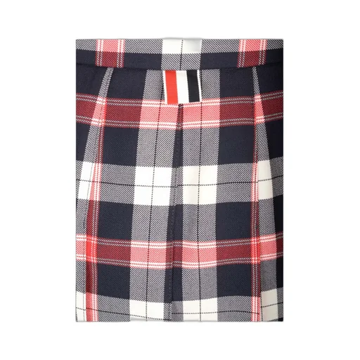 Thom Browne Checkered Pleated Mini Skirt
